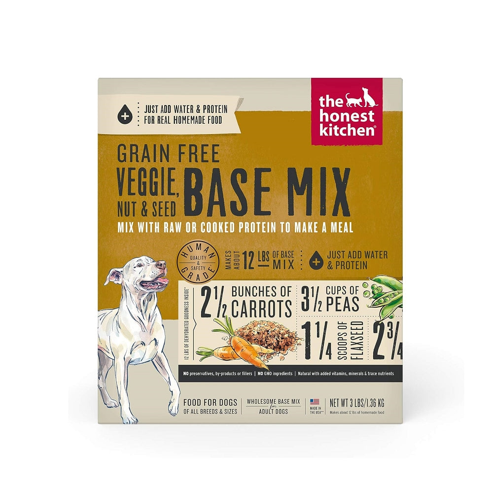 Adult Grain Free Veggie, Nut & Seed Base Mix Dehydrated Dog Food