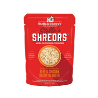 Stella's Shredrs Beef & Chicken Recipe in Broth Dog Pouch