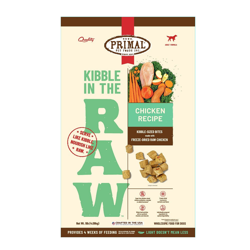 Kibble In The Raw - Freeze Dried Chicken Dog Food