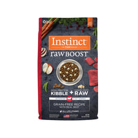 Raw Boost Grain-Free Kibble + Raw Dog Dry Food - Beef