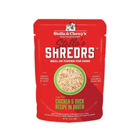 Stella's Shredrs Chicken & Duck Recipe in Broth Dog Pouch