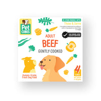 Frozen Fresh Human-Grade Gently Cooked Beef Adult Dog Food