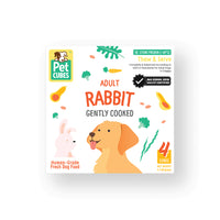 Frozen Fresh Human-Grade Gently Cooked Rabbit Adult Dog Food