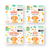 Frozen Fresh Human-Grade Gently Cooked Variety Set 2 Adult Dog Food