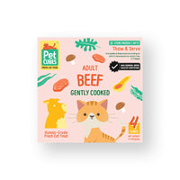 Frozen Fresh Human-Grade Gently Cooked Beef Adult Cat Food