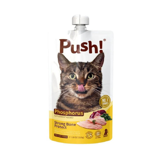 Strong Bone Protect Three Fish Mousse Paste Cat Pouch