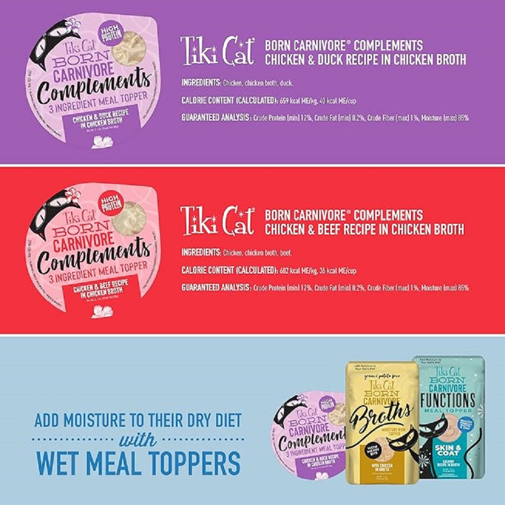 Carnivore Complements Variety Pack - Chicken Recipe Cat Can