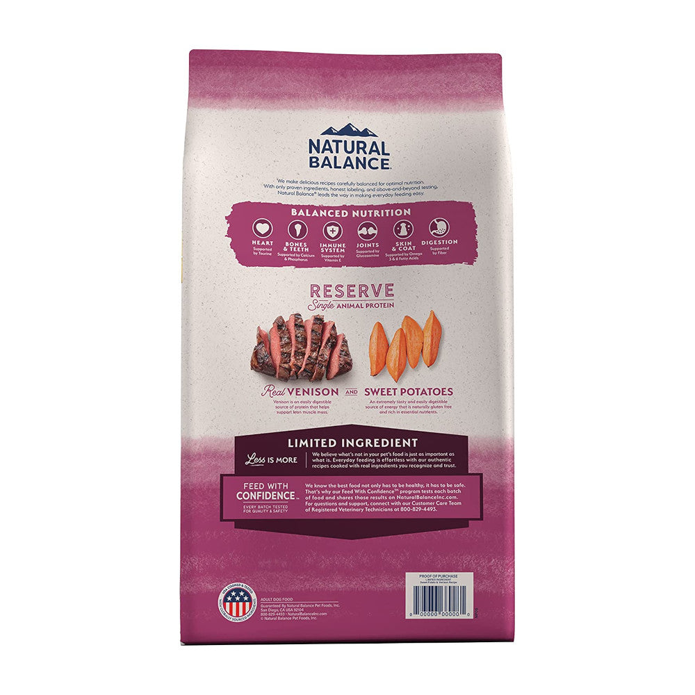 Limited Ingredient Diets Grain Free Adult Dog Dry Food - Venison & Sweet Potato