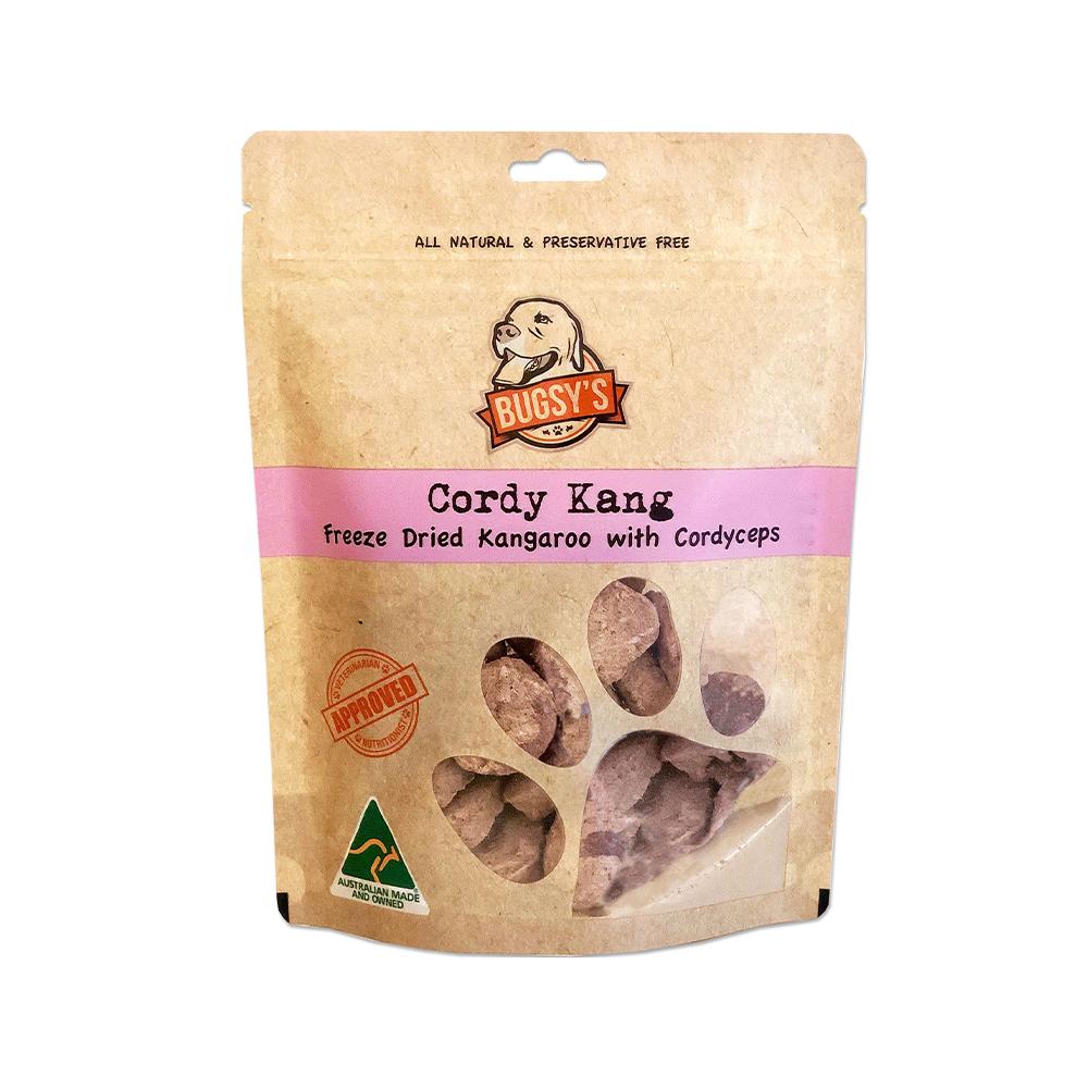 Bugsy's Treats - Cordy Kang Freeze Dried Kangaroo with Cordyceps Dog Treats 70 g