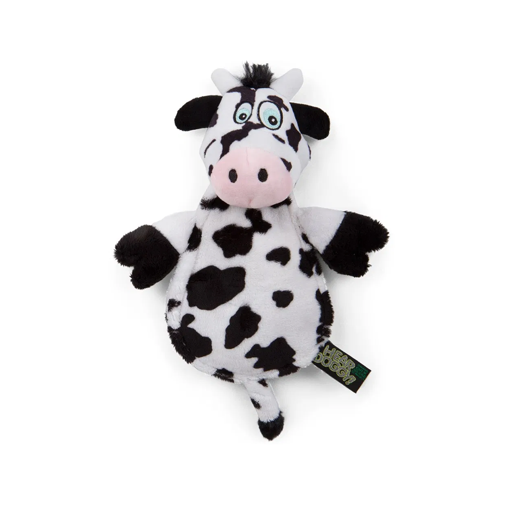 Flattie Cow Chew Guard Ultrasonic Dog Toy Whiskers N Paws
