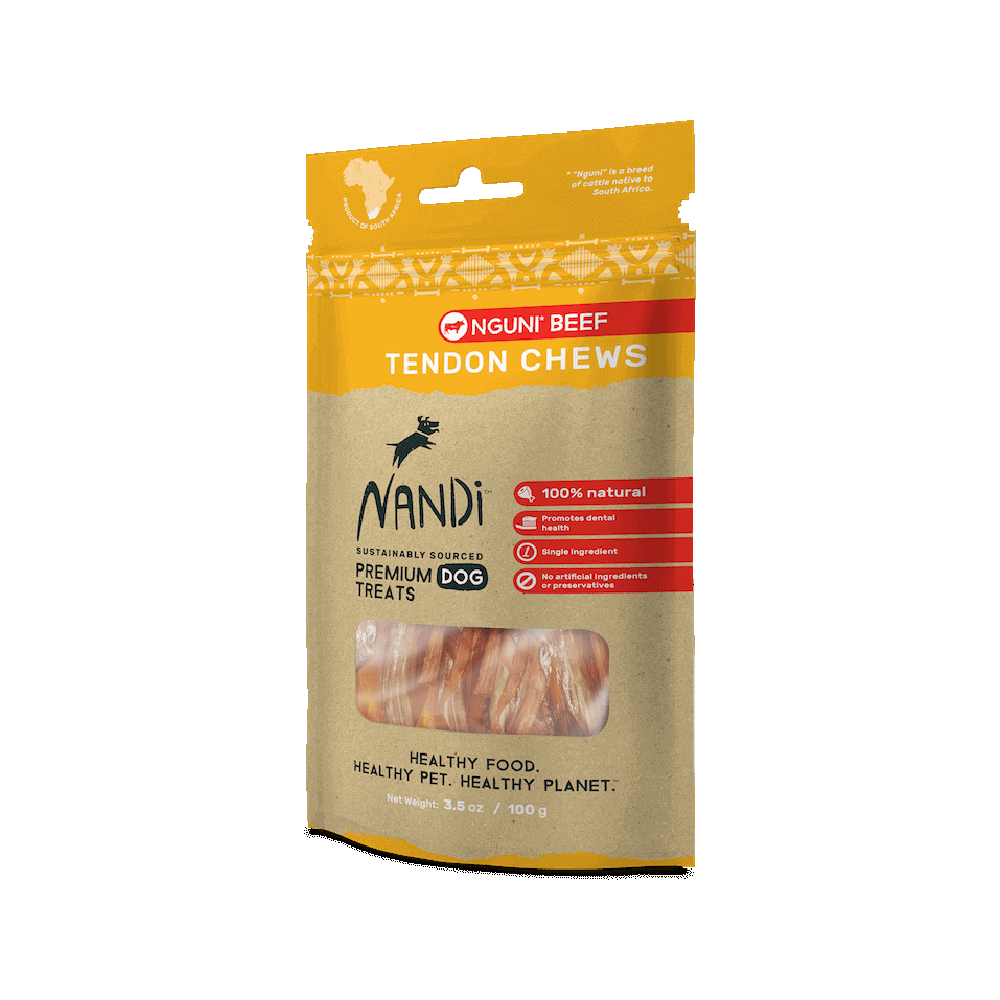 Nandi - Nguni Beef Tendon Chews Dog Treats 100 g
