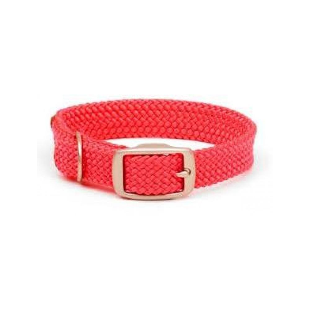 Mendota Products - Double Braid Dog Collar Red