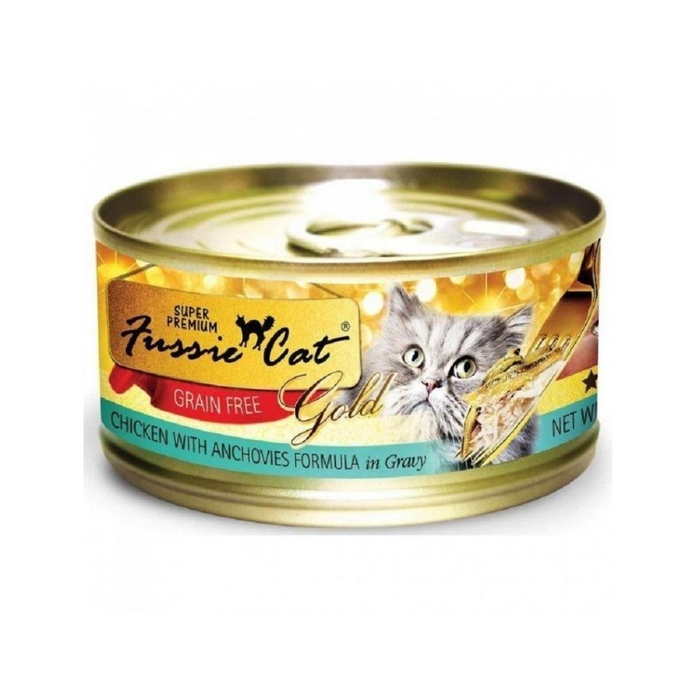 Fussie Cat - Super Premium All Life Stages Cat Can - Chicken & Anchovies 80 g