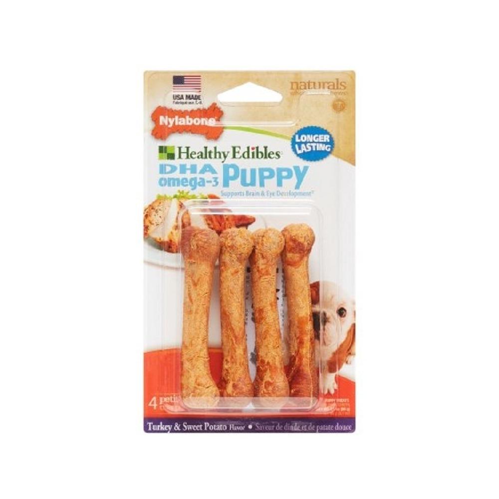 Nylabone - Healthy Edibles Puppy Turkey & Sweet Potato Dog Dental Chews X-Small