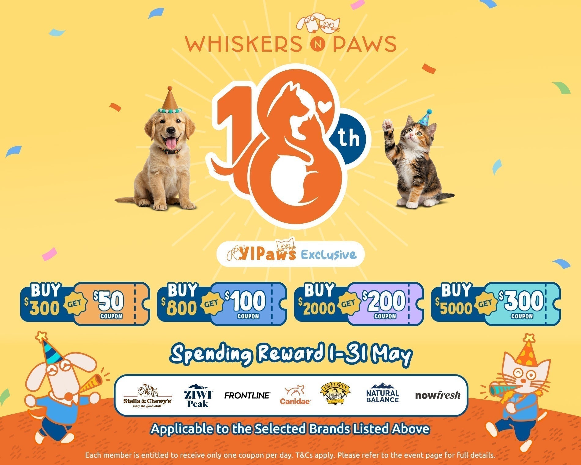 WNP Pawsome 18th: Celebrate with Rewards, Community & Fur-ever Moments