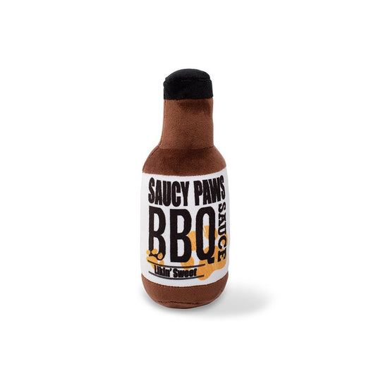 Saucy Paws BBQ Sauce Dog Plush Toy