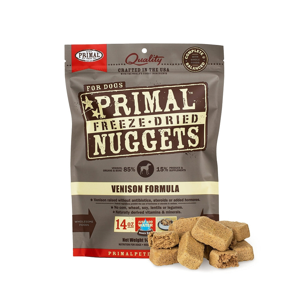Freeze Dried Venison Nuggets Dog Food