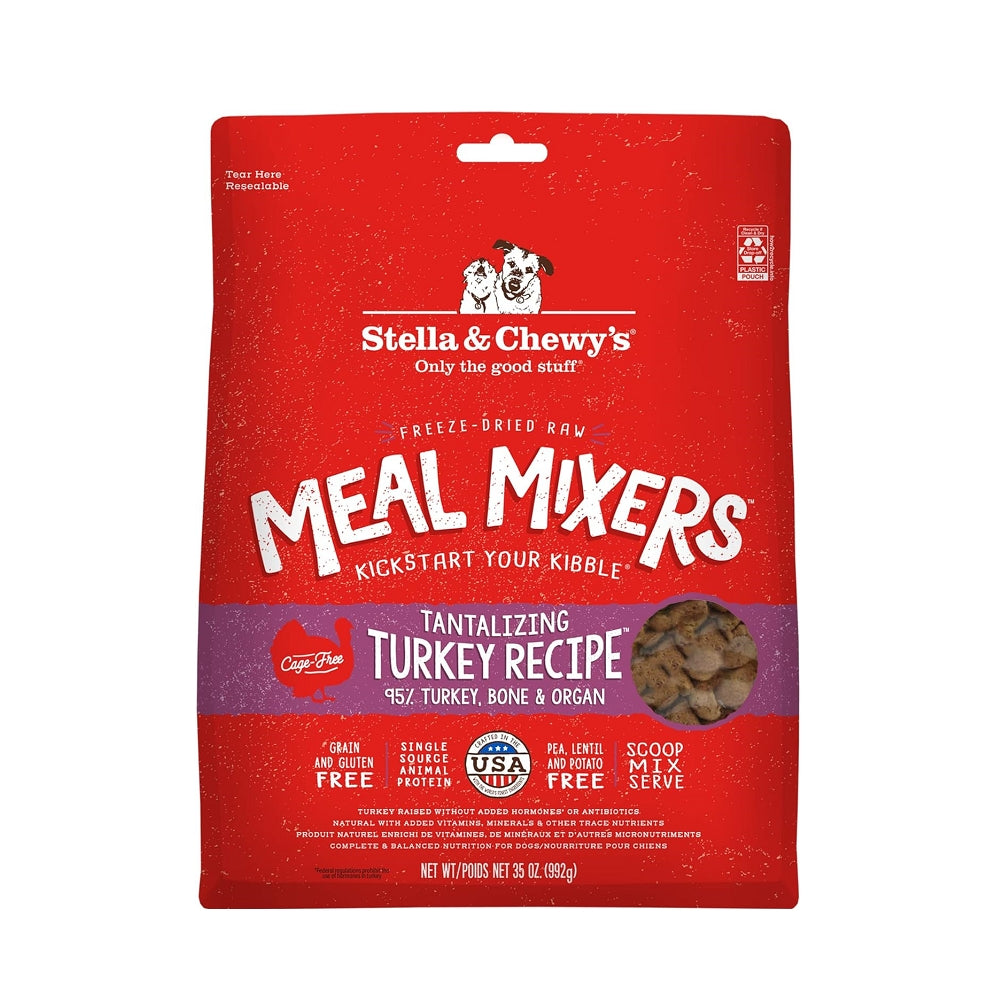Grain Free Freeze Dried Cage Free Turkey Dog Meal Mixers