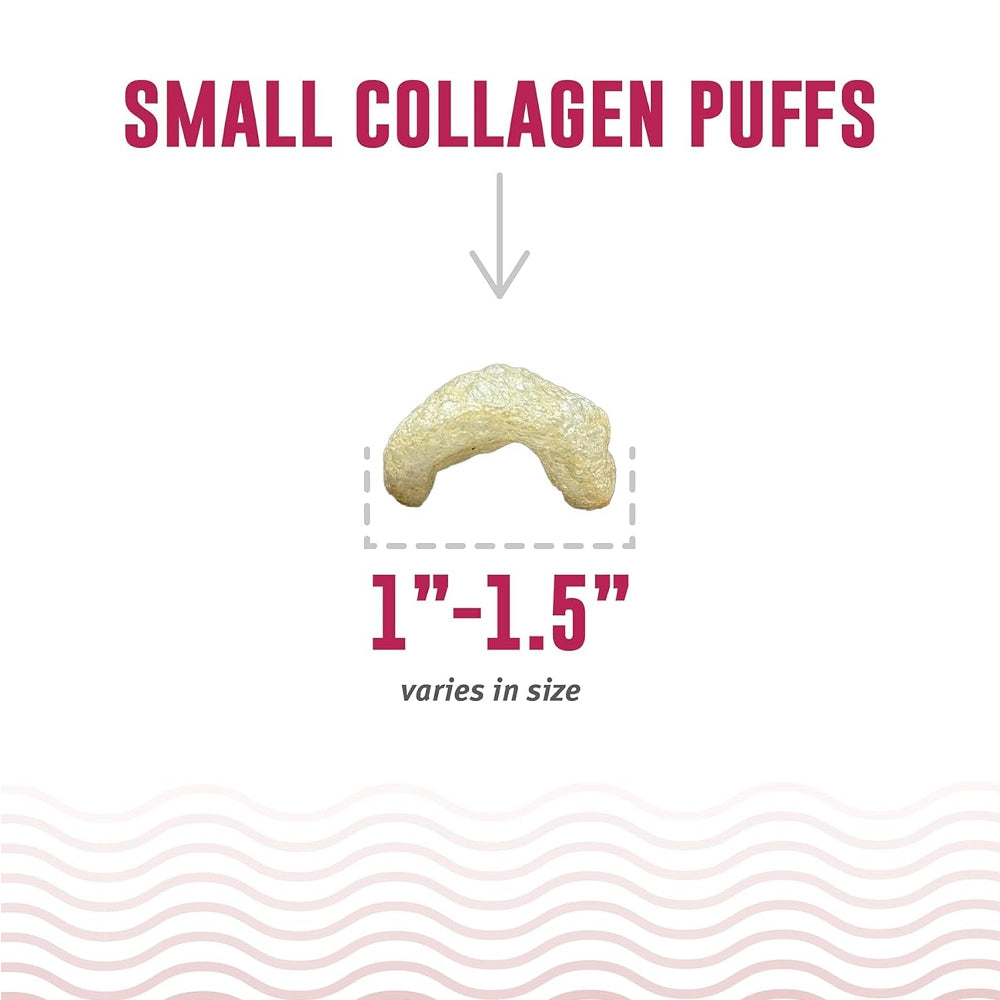 Baked Beef Collagen Puffs Bites with Dehydrated Kelp Dog Treats
