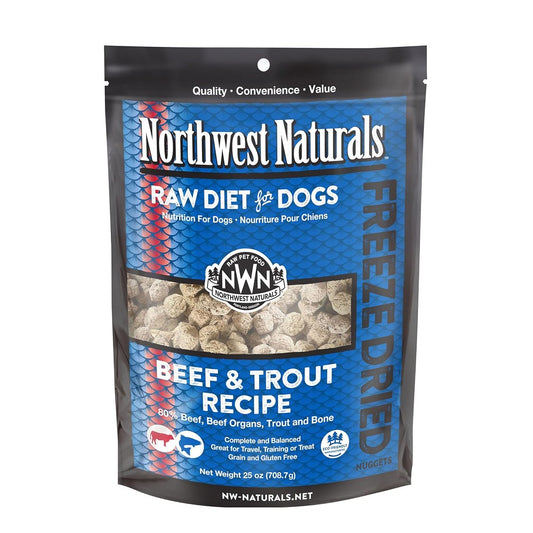 Freeze Dried Beef & Trout Nuggets Complete Dog Food