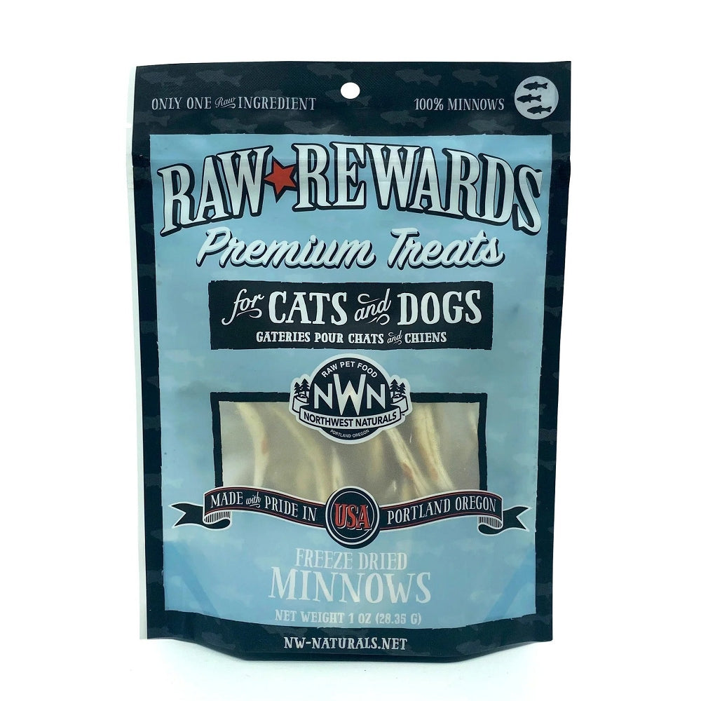 Raw Rewards Freeze Dried Minnows Treats for Dogs & Cats