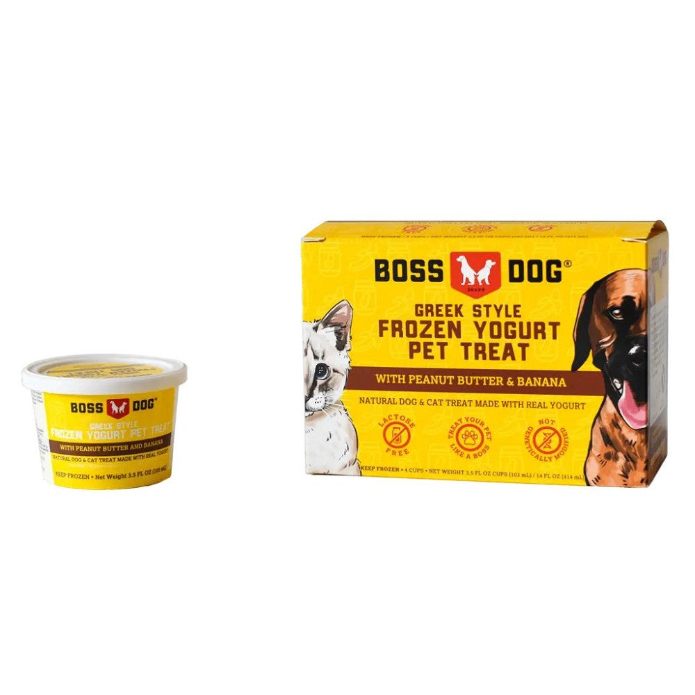 Greek Style Frozen Yogurt Peanut Butter & Banana For Dogs & Cats
