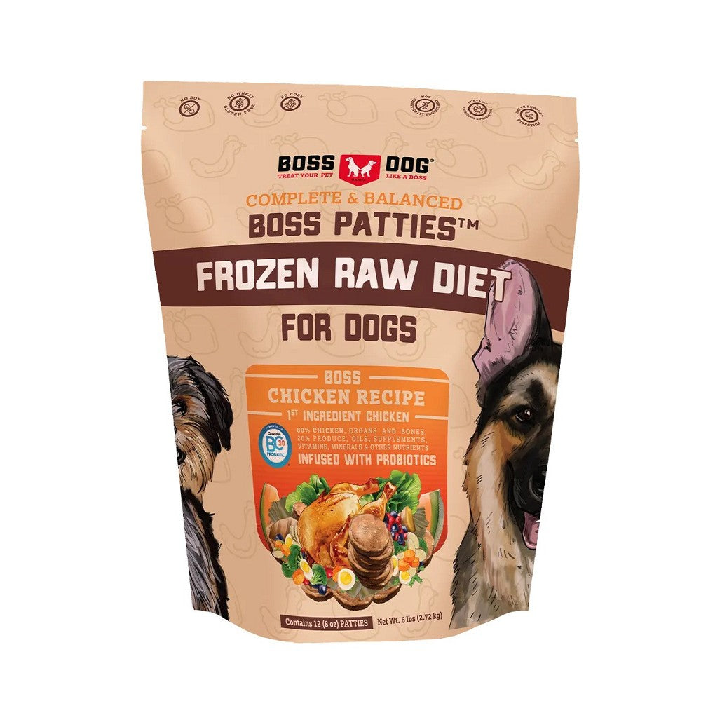 Canine Frozen Raw Diet Chicken Entrees Dog Food
