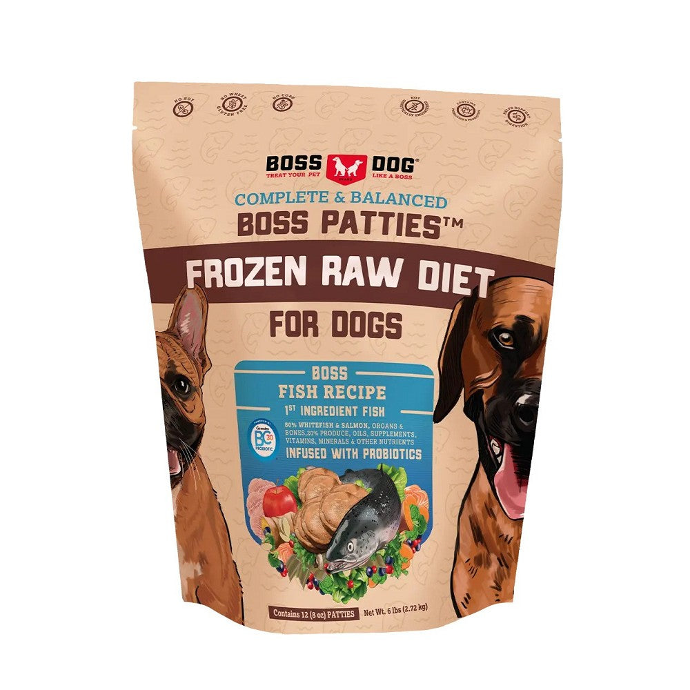 Canine Frozen Raw Diet Fish Entrees Dog Food