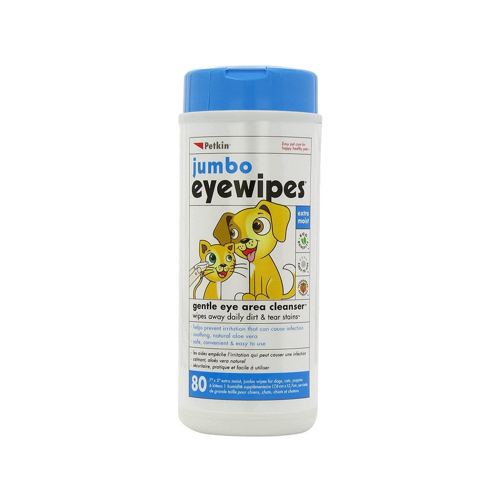 Petkin Eye Wipes for Dogs & Cats