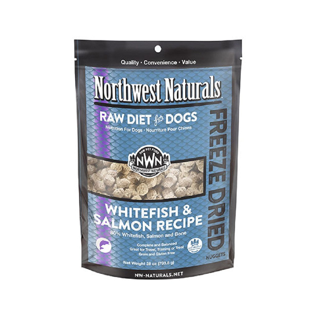 Freeze Dried Whitefish & Salmon Nuggets Complete Dog Food