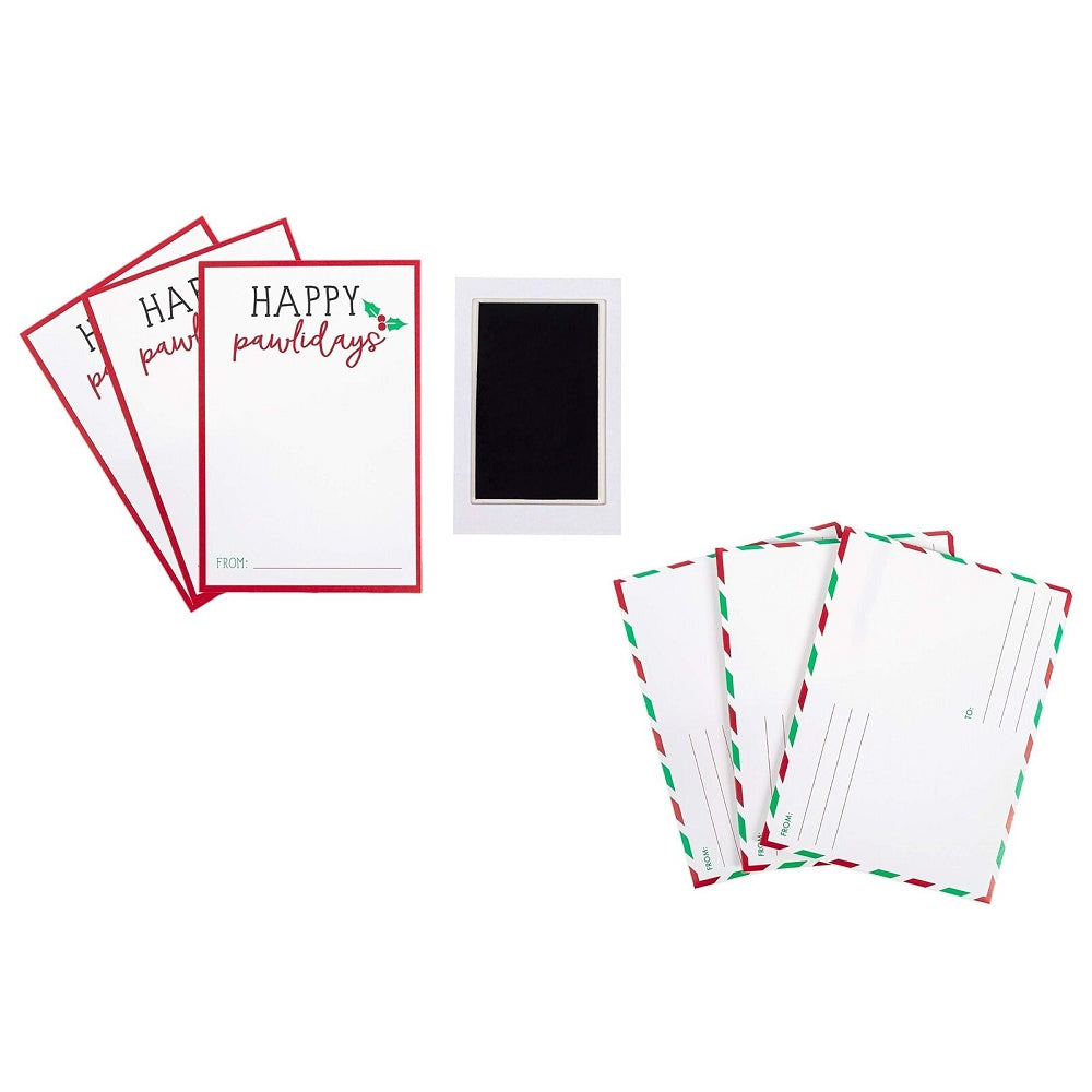 Christmas Paw Card Set with Envelopes