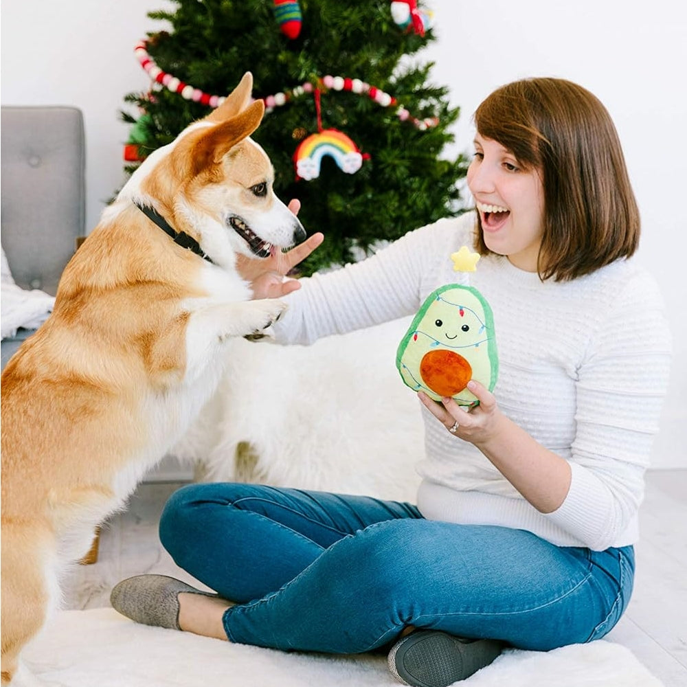 Christmas Avocado Dog Toy