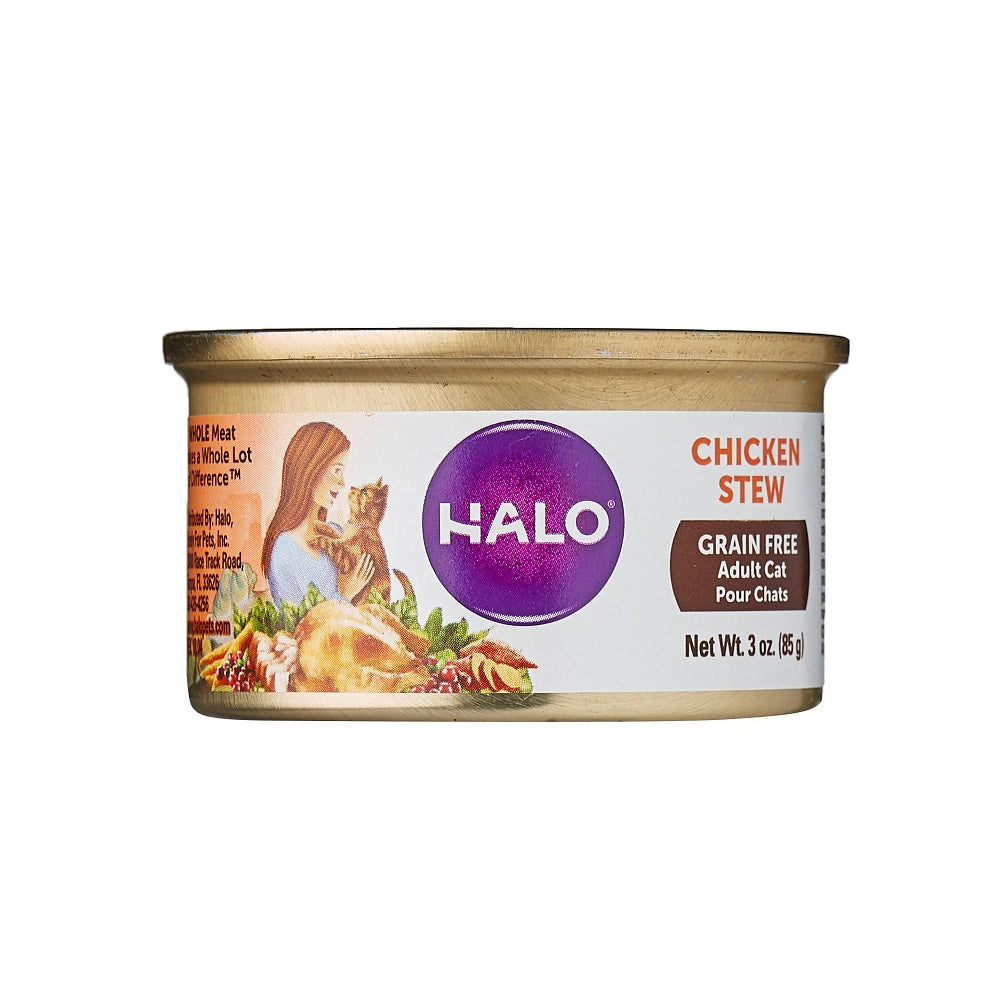 NOT FOR SALE - (Free Gift) Halo - Grain Free Adult Chicken Stew Cat Can x6