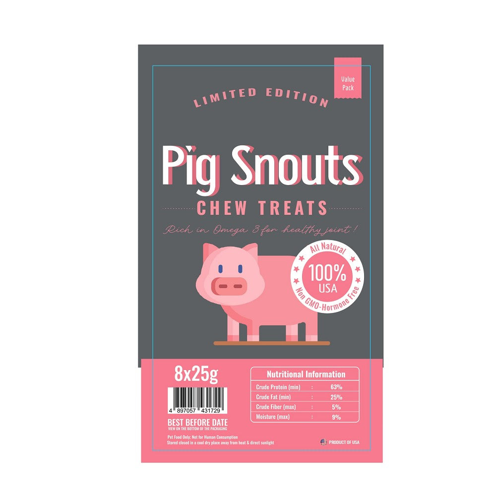Pig Snouts Dog Chew Whiskers N Paws