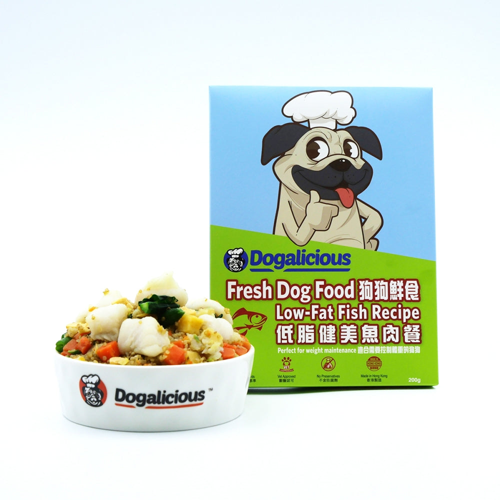 Dogalicious - Frozen Fresh Made Low-Fat Fish Recipe Dog Food