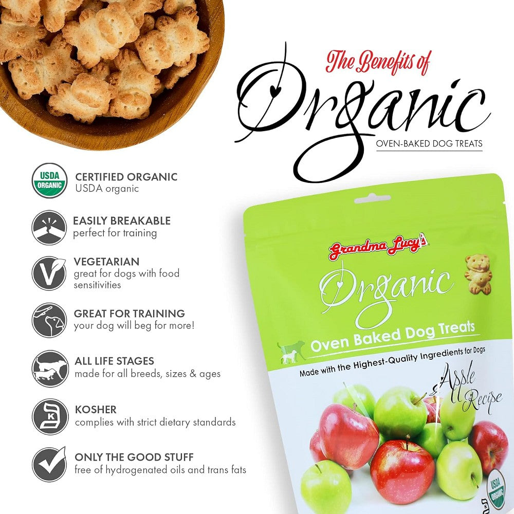 Organic Oven Baked Apple Dog Cookies