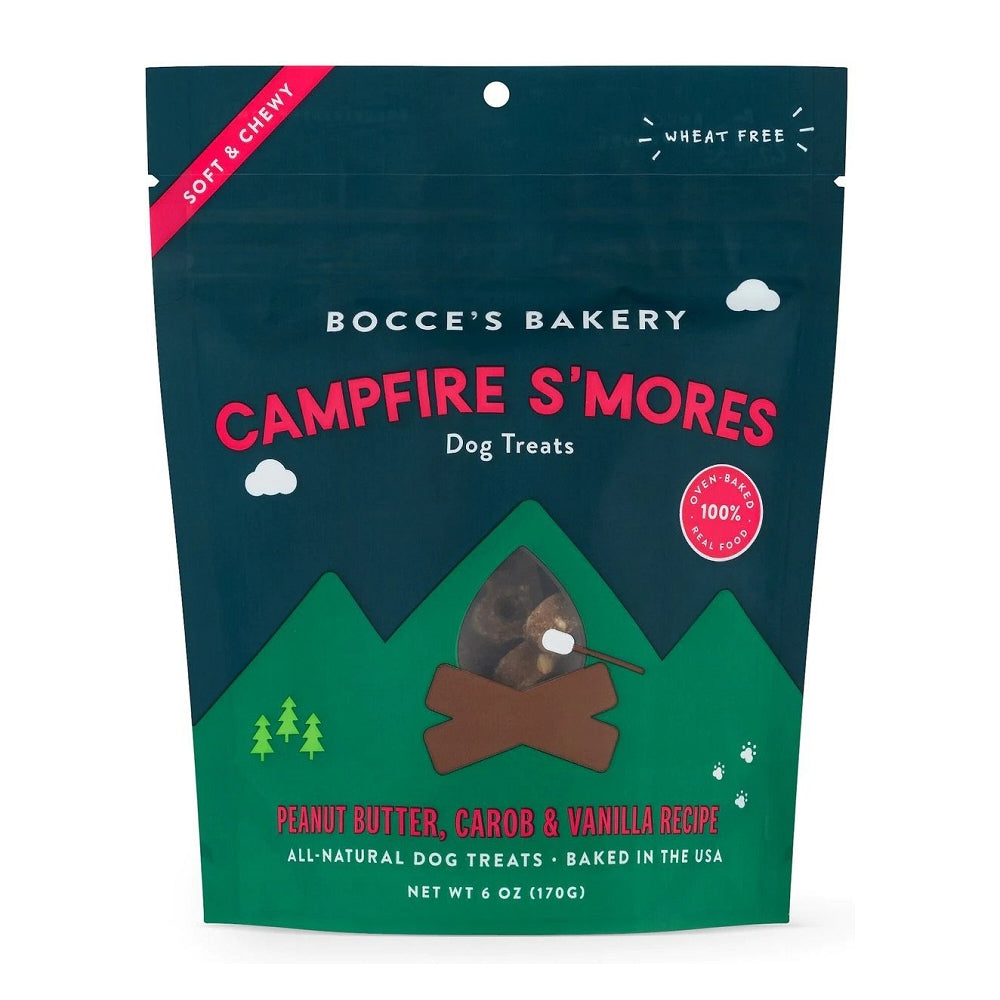 Campfire Smores Carob, Vanilla & Molasses Soft & Chewy Dog Treats