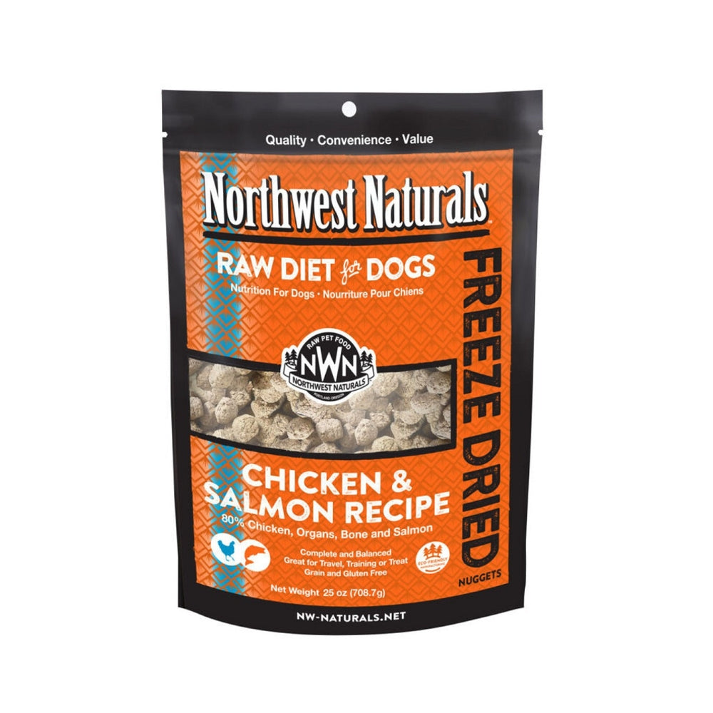 Freeze Dried Salmon & Chicken Nuggets Complete Dog Food