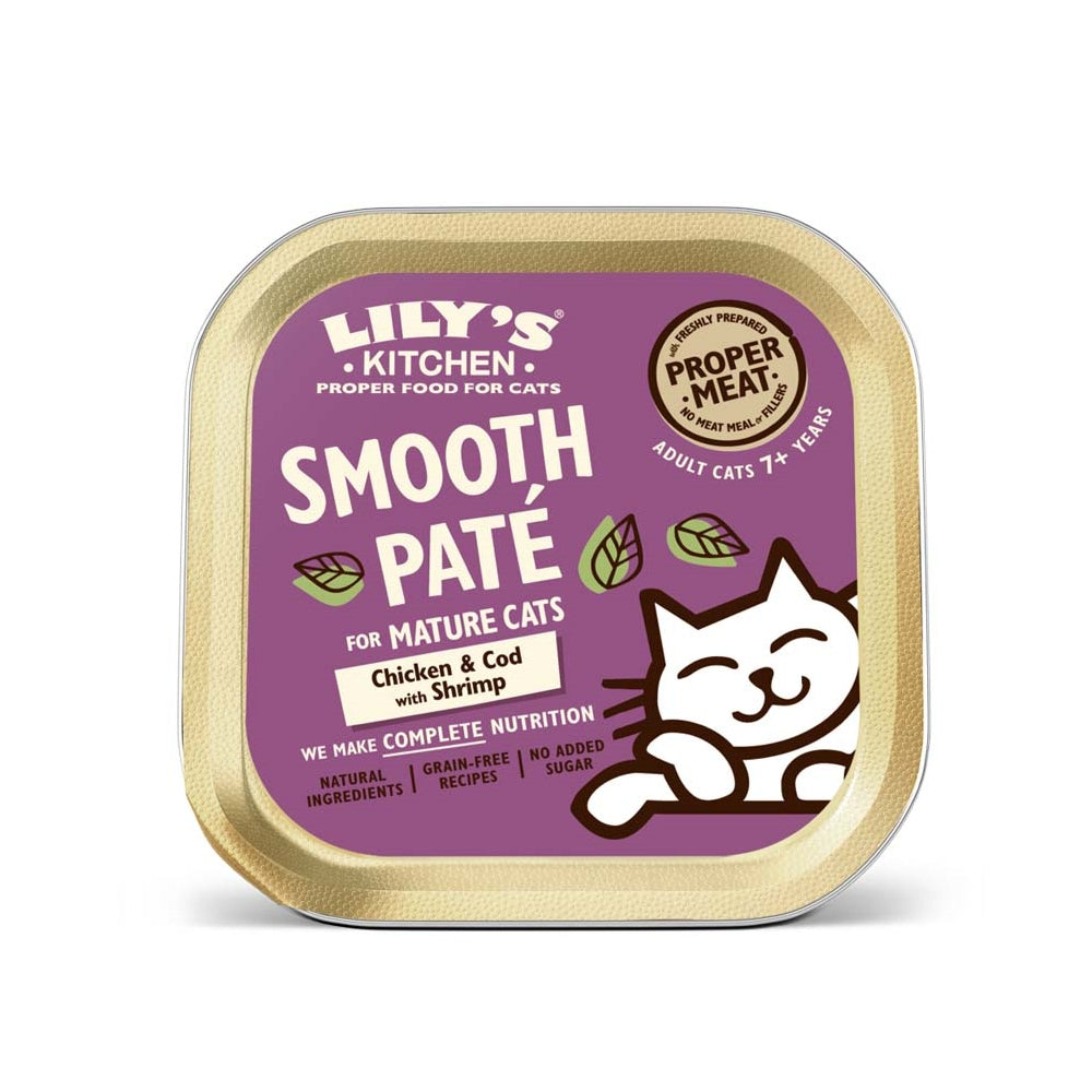 Chicken & Cod with Shrimp Pate Mature Cat Wet Food