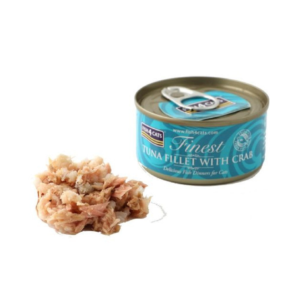 Finest Tuna Fillet with Crab Cat Can