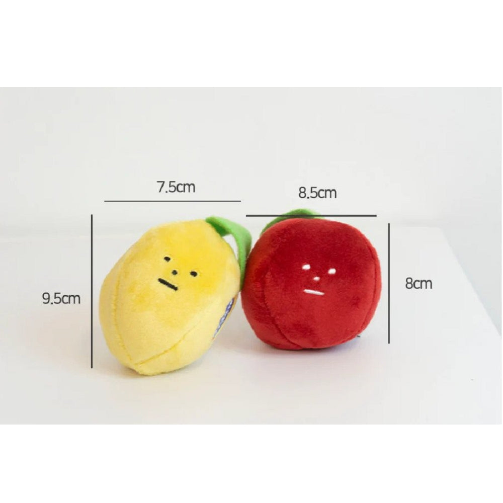 Apple & Lemon Set Dog Plush Toy
