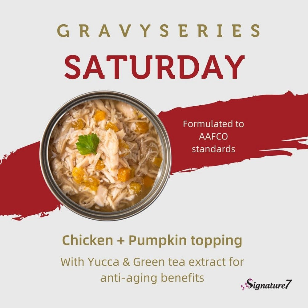 Real Meat Gravy - Sat - Chicken w/ Pumpkin Topping Cat Can