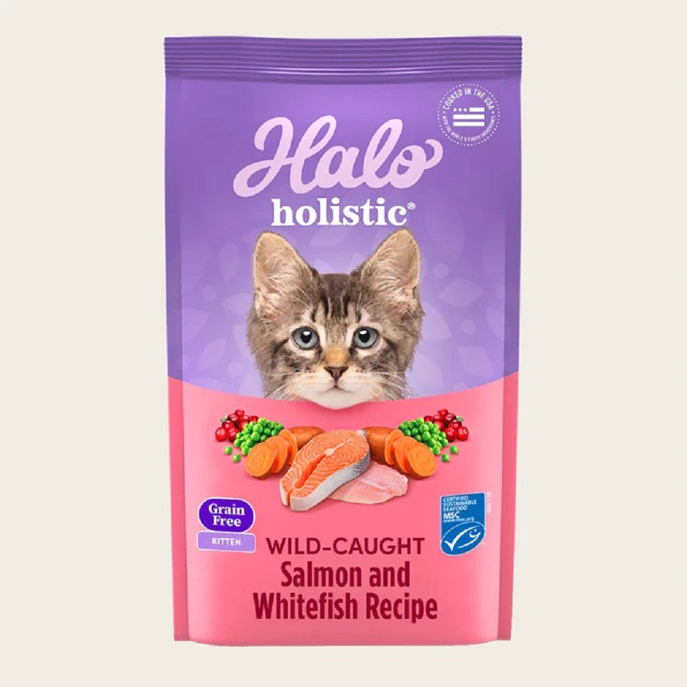 Holistic Grain Free Wild Salmon & Whitefish Kitten Dry Food