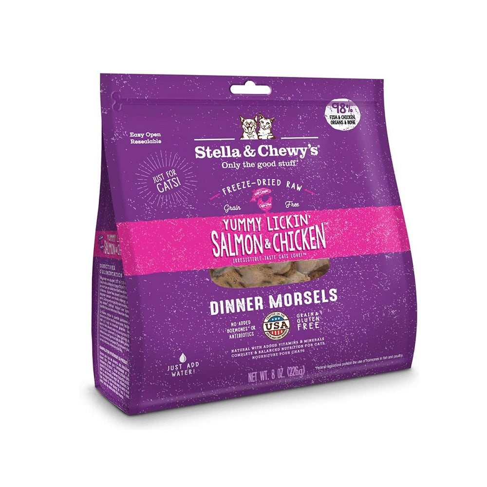 Grain Free Freeze Dried Salmon & Chicken Dinner Morsels Cat Food