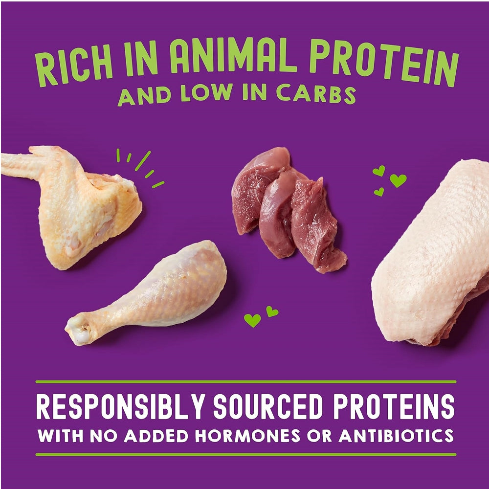 Carnivore Cravings  Chicken & Duck 100% Complete Balance Diet Recipe In Tasty Broth (Savory Shreds) Cat Pouch