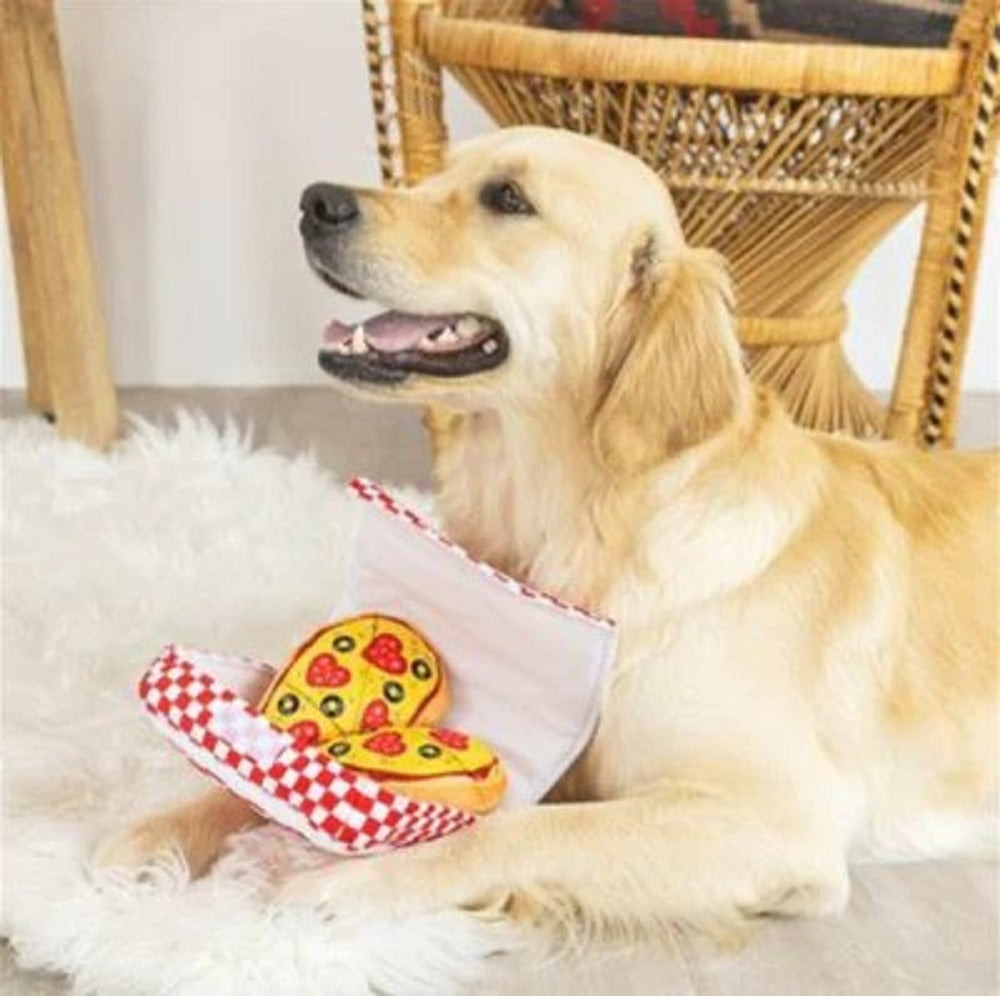 Pizza My Heart Hide & Seek Dog Plush Toy