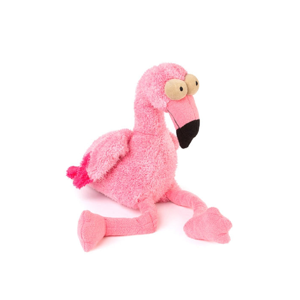 FuzzYard - Neighborhood Nasties Dog Plush Toy - Flo The Flamingo