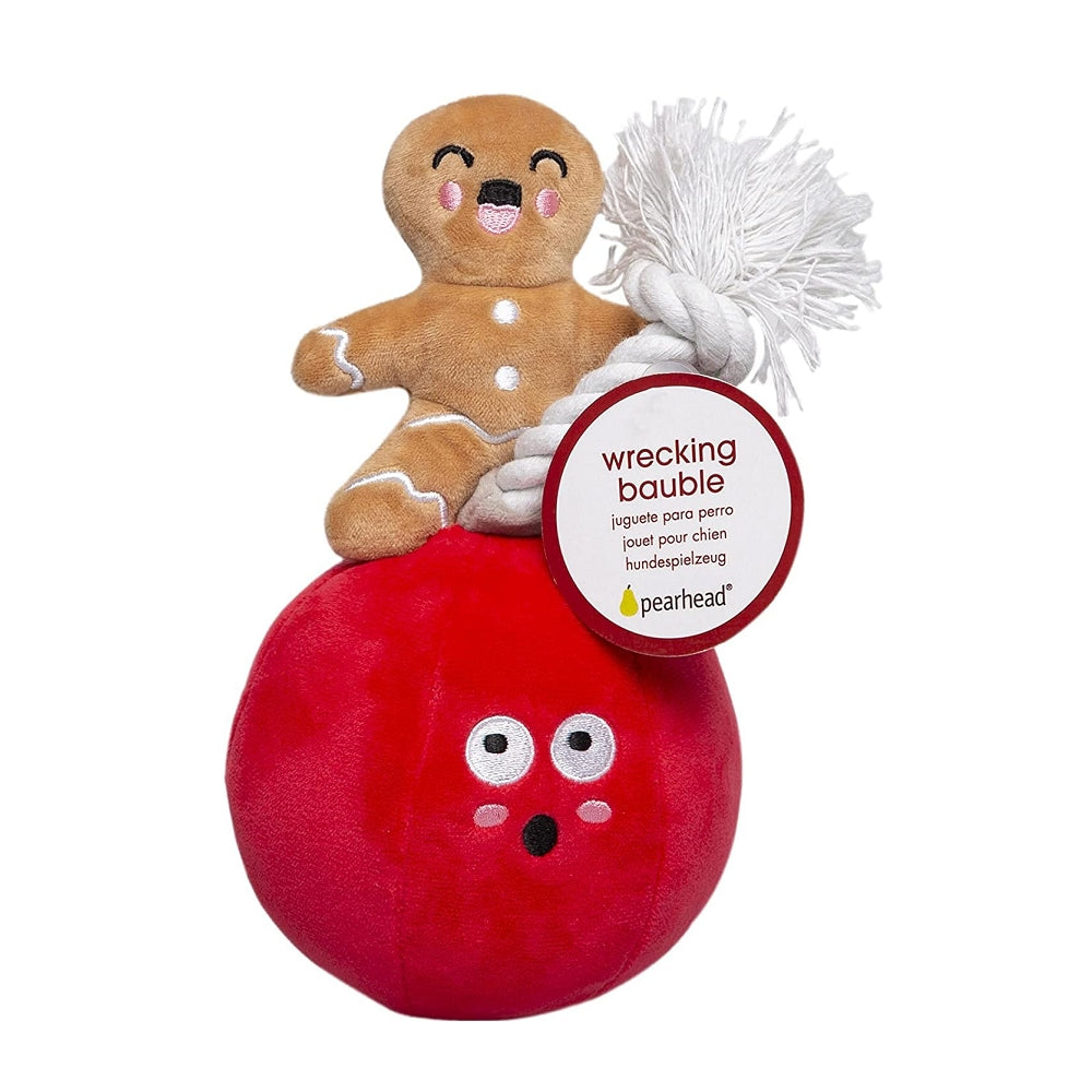 Christmas Wrecking Bauble Dog Toy