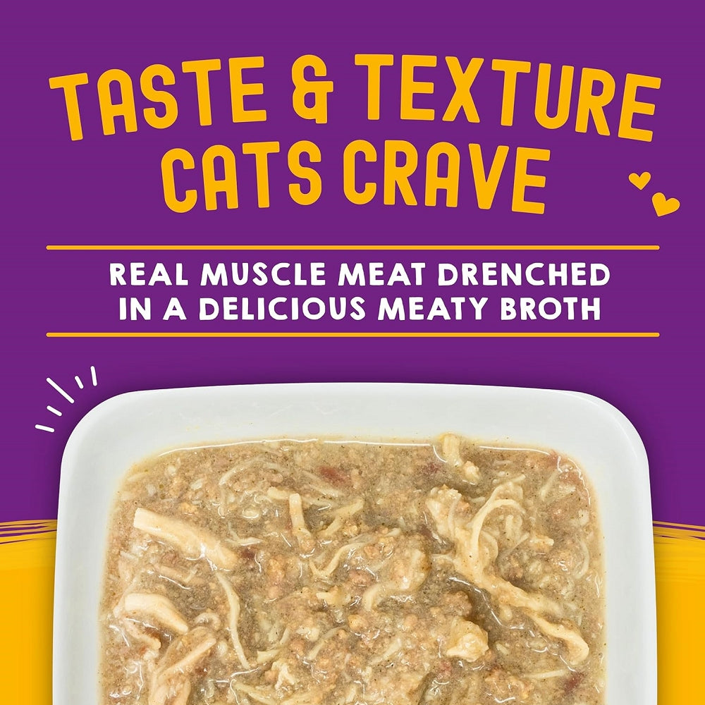 Carnivore Cravings  Chicken & Chicken Liver 100% Complete Balance Diet Recipe In Tasty Broth (Savory Shreds) Cat Pouch