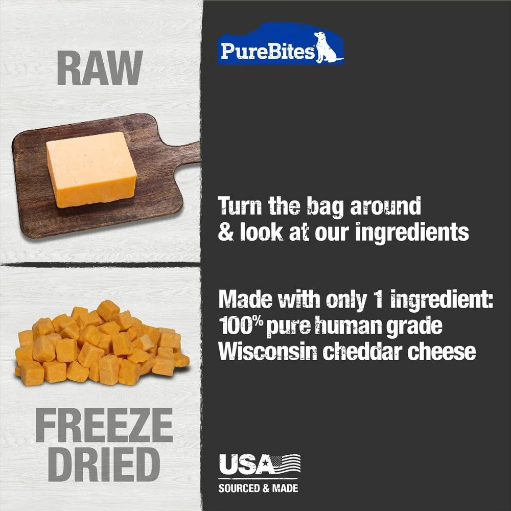 Freeze Dried Cheddar Cheese Dog Treats